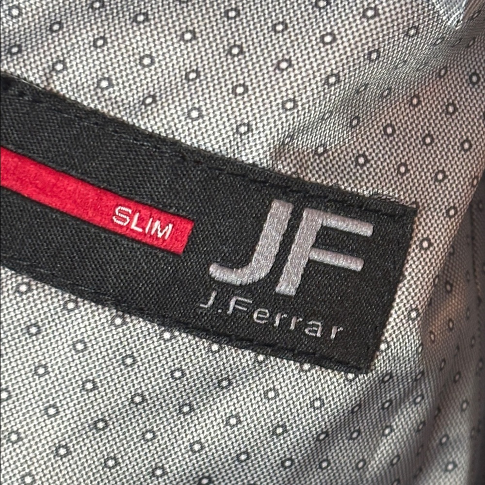 J. Ferrar Men Mauve Pink Blazer Slim Sz 38 Cotton Blend Lined Stretch - Picture 4 of 9